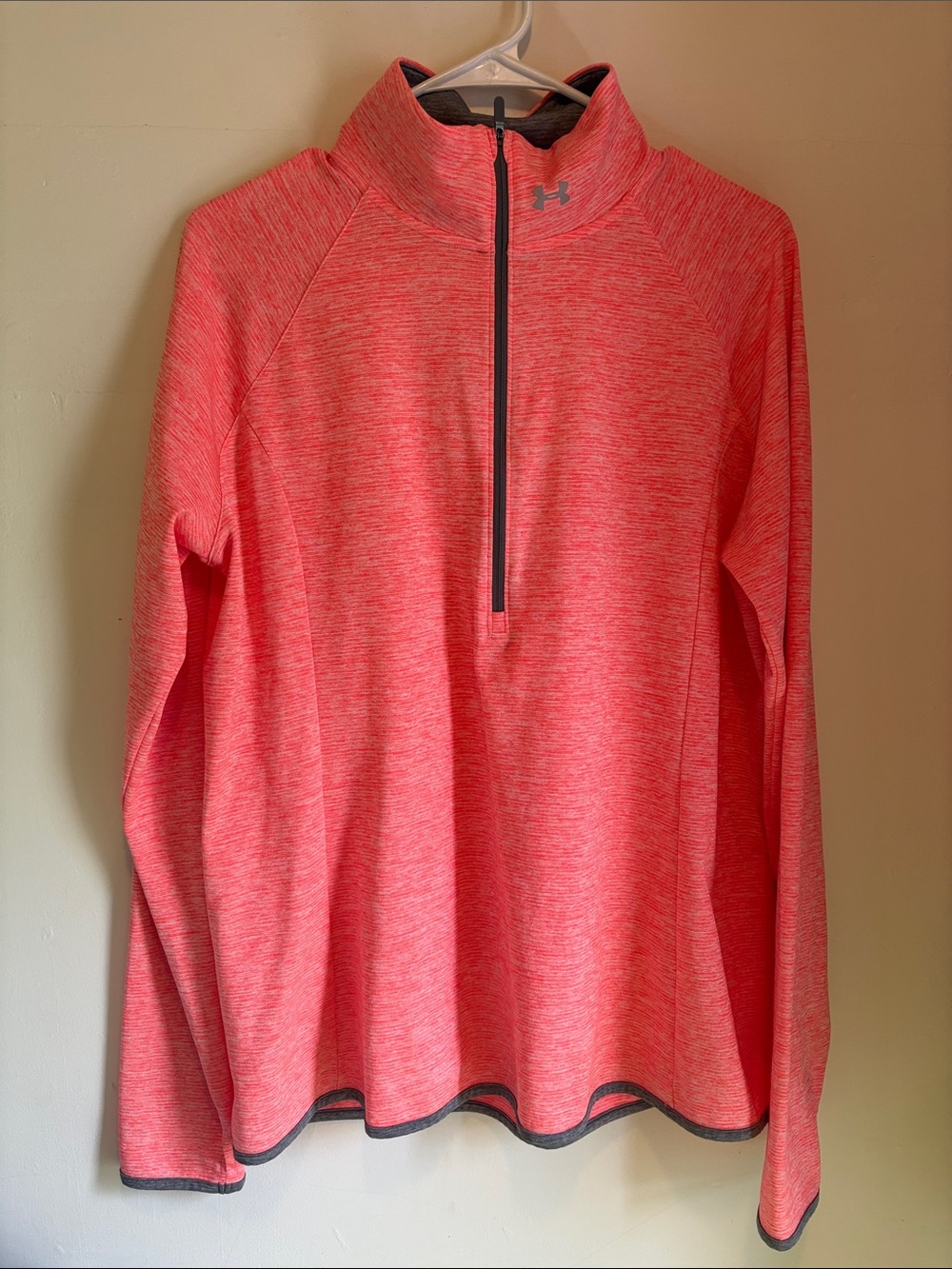 Under Armour Coral Heather Quarter-Zip Pullover